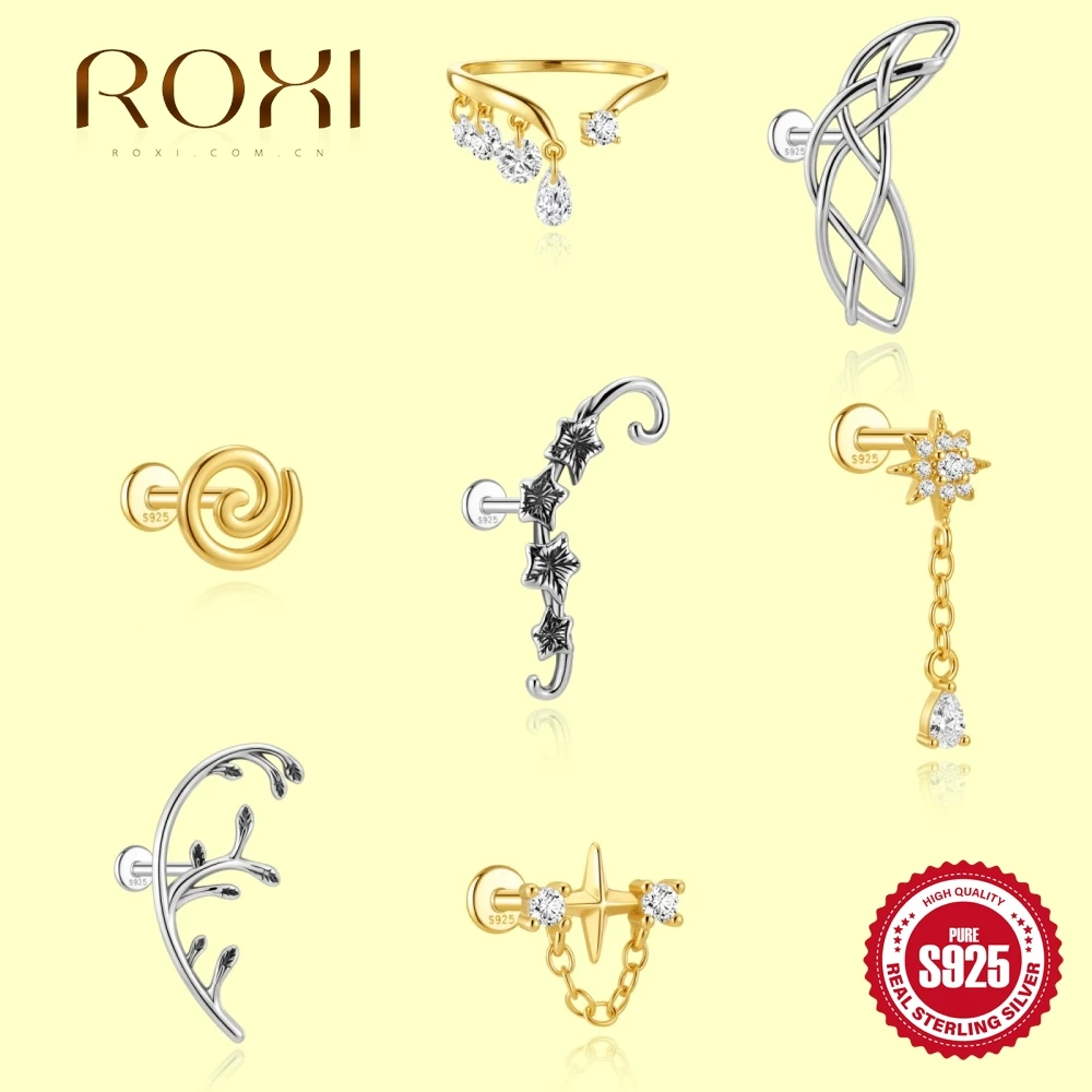 ROXI 925 Pure Silver 1Pc Set Retro Gothic-Style Flower Women's Zircon Pierced Kite Water Lily Agate Earrings Party Jewelry
ROXI 925 Pure Silver 1Pc Set Retro Gothic-Style Flower Women's Zircon Pierced Kite Water Lily Agate Earrings Party Jewelry