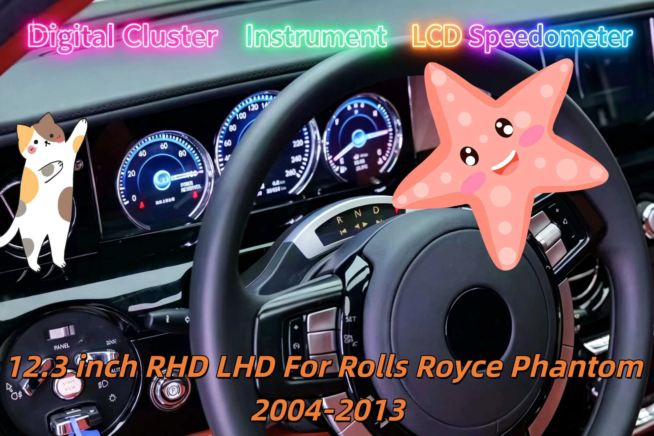 12.3 Inch Digital Cluster Odometer Screen For Rolls-Royce 2004-2013 LCD Instrument Panel Virtual Cockpit Speed Meter Car
12.3 Inch Digital Cluster Odometer Screen For Rolls-Royce 2004-2013 LCD Instrument Panel Virtual Cockpit Speed Meter Car