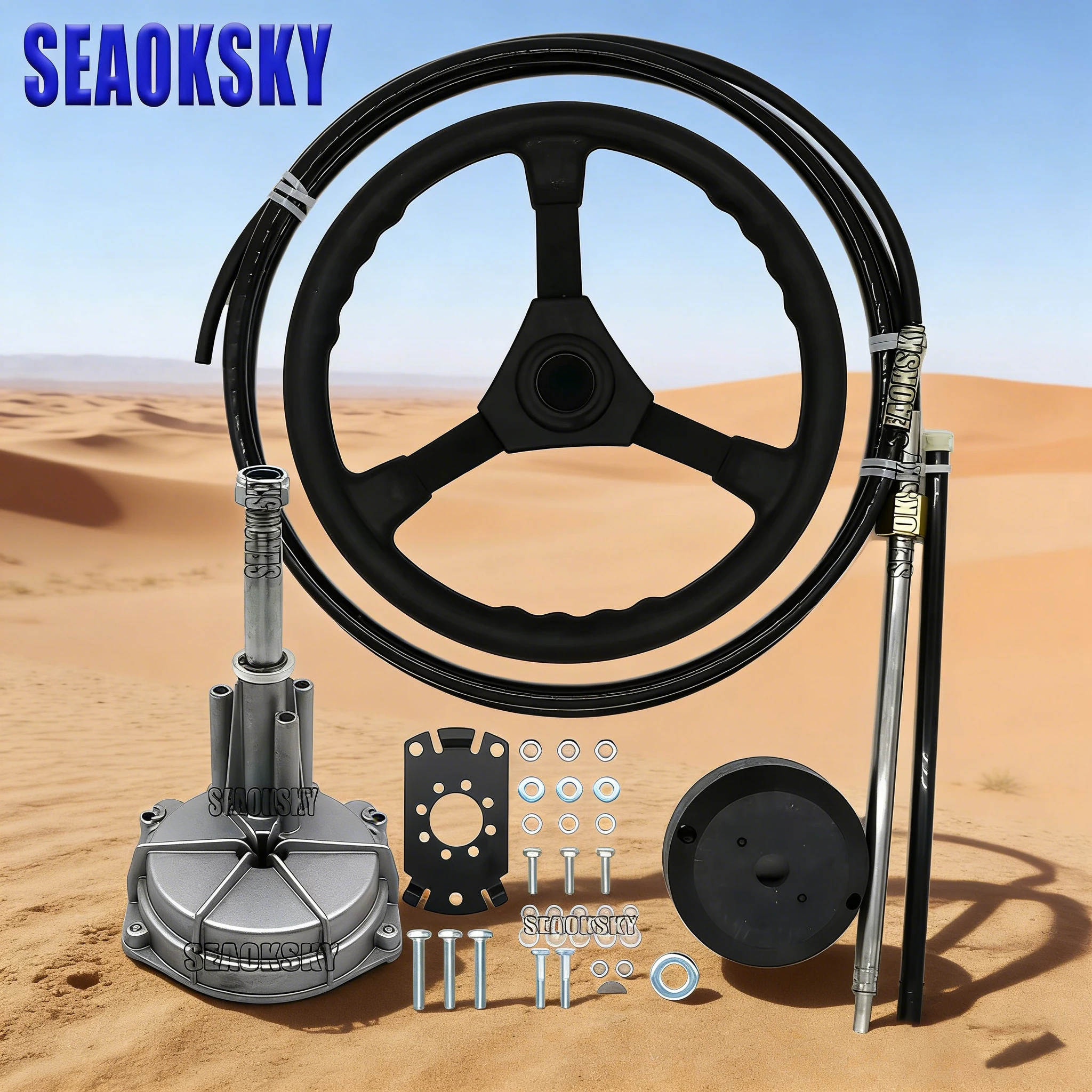 Boat Engine Steering System Single Turbine Rotating W/ Marine Steering Wheel Cable 11FT
Boat Engine Steering System Single Turbine Rotating W/ Marine Steering Wheel Cable 11FT