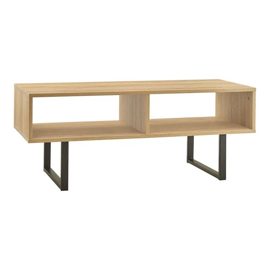 1311 Rectangular Wood Coffee Table with Storage Shelves, Natural
1311 Rectangular Wood Coffee Table with Storage Shelves, Natural