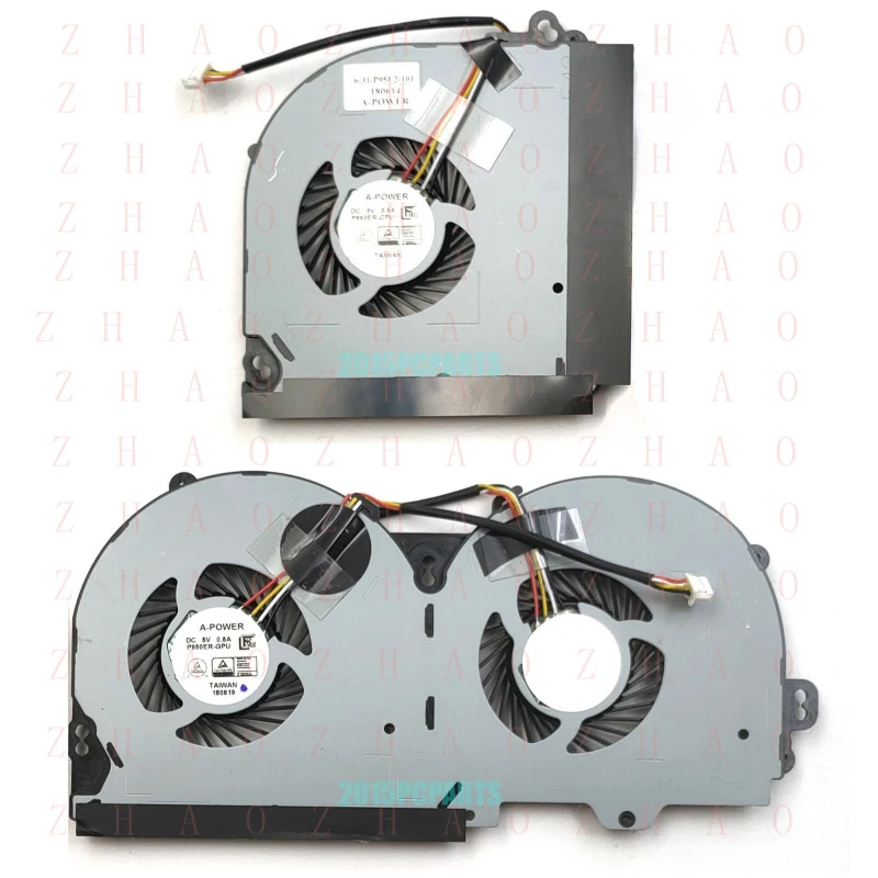 L+ New for Clevo P950 P950HR P950ER T97 T96E T800 CPU & GPU Cooling Fans for 4pin DC5V
L+ New for Clevo P950 P950HR P950ER T97 T96E T800 CPU & GPU Cooling Fans for 4pin DC5V
