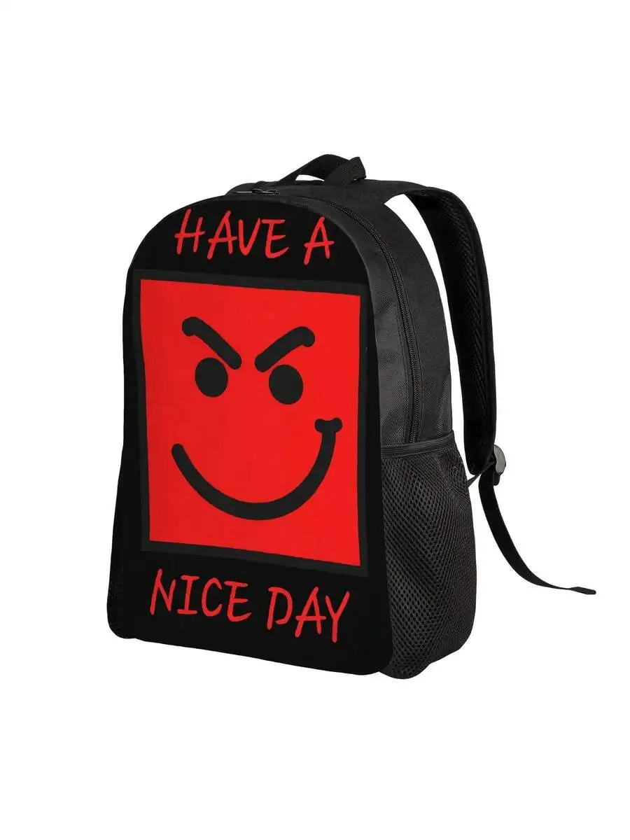 Black Minimalist Backpack With Red Angry Smile Design For Adults Lightweight Daily Commute Travel Office
Black Minimalist Backpack With Red Angry Smile Design For Adults Lightweight Daily Commute Travel Office