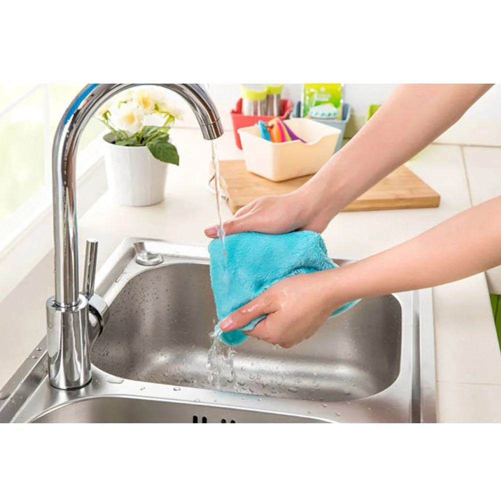 2 Pcs Super Cleaning Cloth Thick Absorbent Lint Free Dish Towel Hangable Sun Disinfection Hand Wash Bowl Plate
2 Pcs Super Cleaning Cloth Thick Absorbent Lint Free Dish Towel Hangable Sun Disinfection Hand Wash Bowl Plate