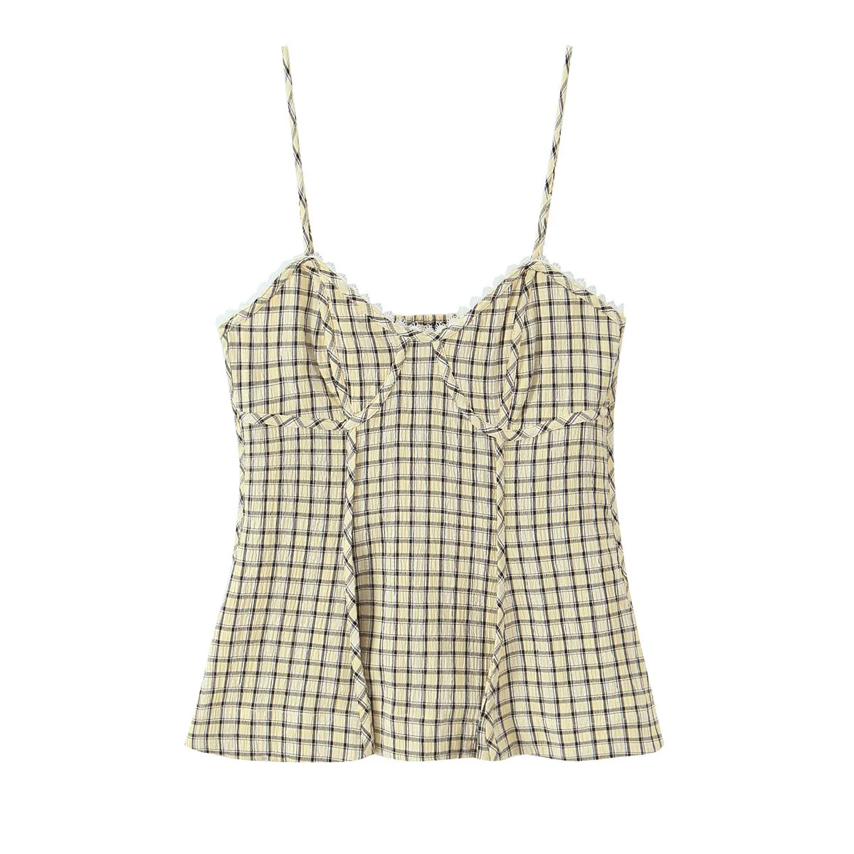 Women's Casual Fashion Plaid Dress With Straps Women Plaid Print Lace Trim Cami Top Strap V Neck Casual Summer Tank Top V79S
Women's Casual Fashion Plaid Dress With Straps Women Plaid Print Lace Trim Cami Top Strap V Neck Casual Summer Tank Top V79S