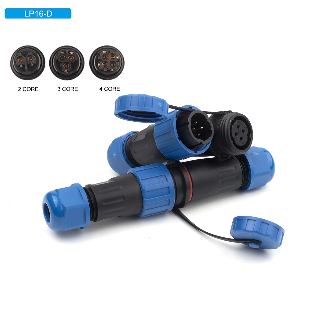 LP16 Industrial IP68 Waterproof Electric Connector Male Plug Female Socket Panel Mount 2/3/4 Pin No Welding Aviation Adapter
LP16 Industrial IP68 Waterproof Electric Connector Male Plug Female Socket Panel Mount 2/3/4 Pin No Welding Aviation Adapter