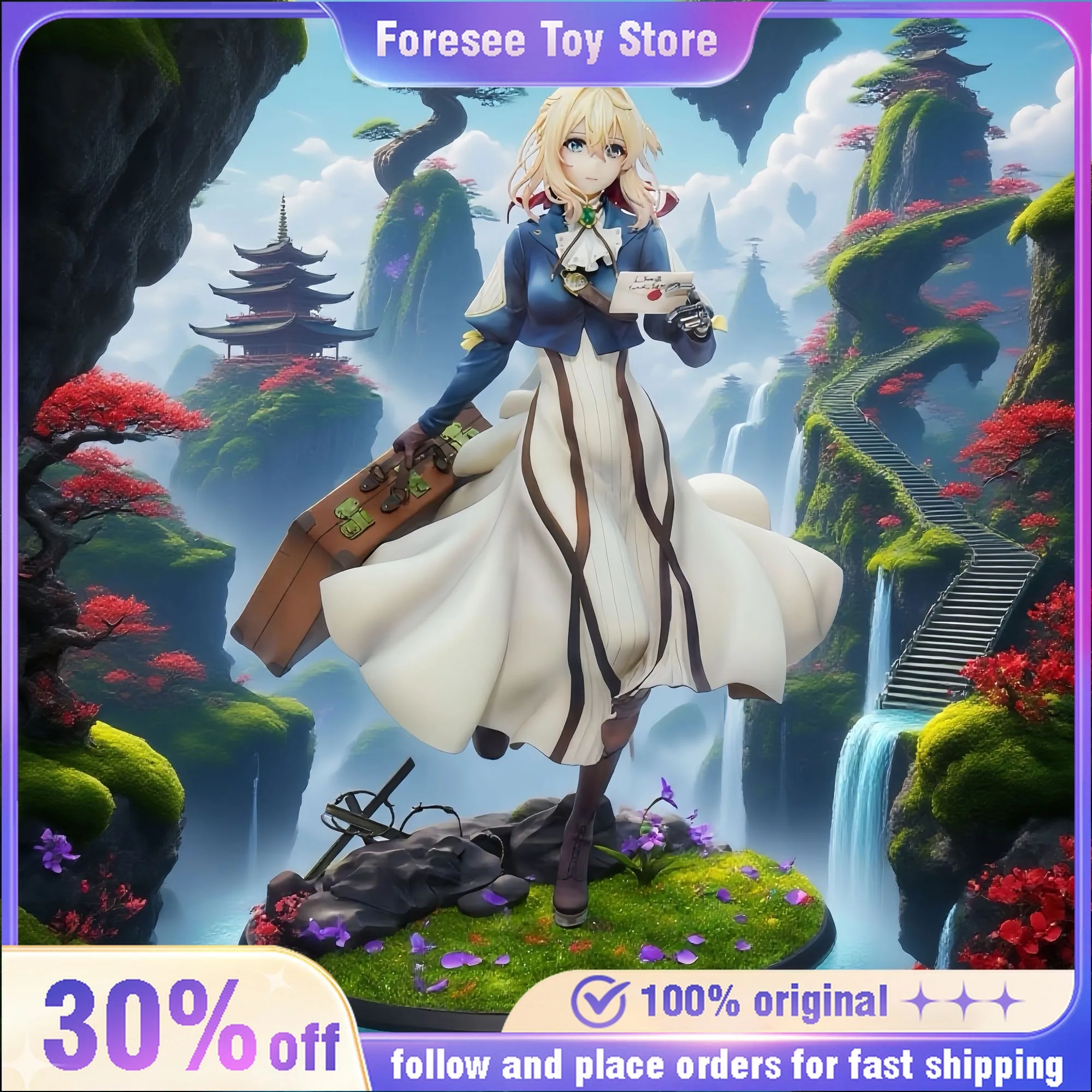 27cm Violet Evergarden Anime Figures Beautiful and Pure Girl Gk Model Desktop Ornament Decorations Best Rare Gifts for Children
27cm Violet Evergarden Anime Figures Beautiful and Pure Girl Gk Model Desktop Ornament Decorations Best Rare Gifts for Children