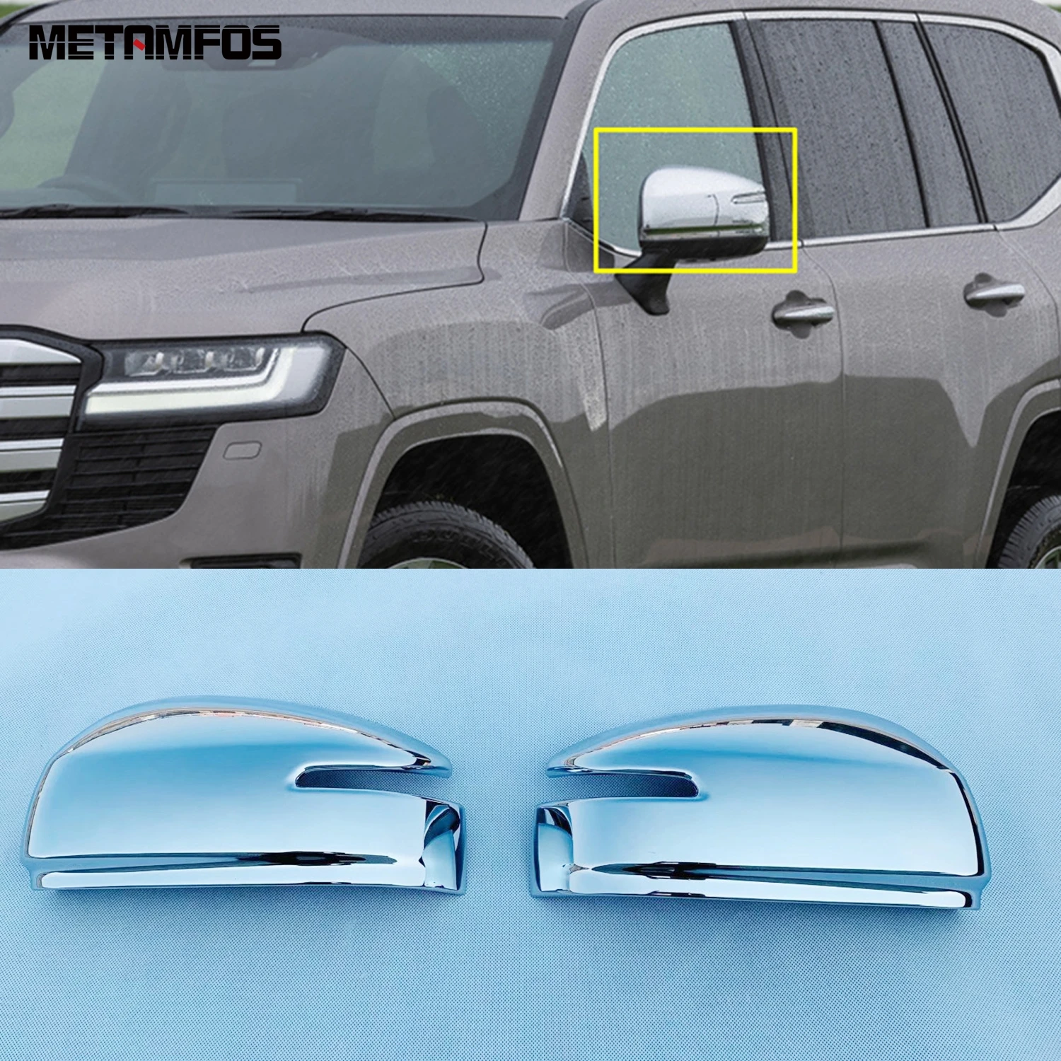 For Toyota Land Cruiser J300 LC300 2021 2022 2023 Chrome Rearview Side Door Mirror Cover Trim Protector Accessories Car Styling
For Toyota Land Cruiser J300 LC300 2021 2022 2023 Chrome Rearview Side Door Mirror Cover Trim Protector Accessories Car Styling