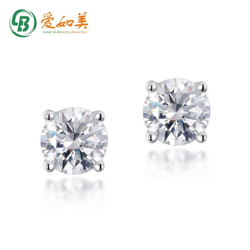 Classic Four Claw Moissanite Earrings with Personalized Trendy 18K Gold PT950 Platinum Silver Plated 7-Layer Gold Earrings
Classic Four Claw Moissanite Earrings with Personalized Trendy 18K Gold PT950 Platinum Silver Plated 7-Layer Gold Earrings