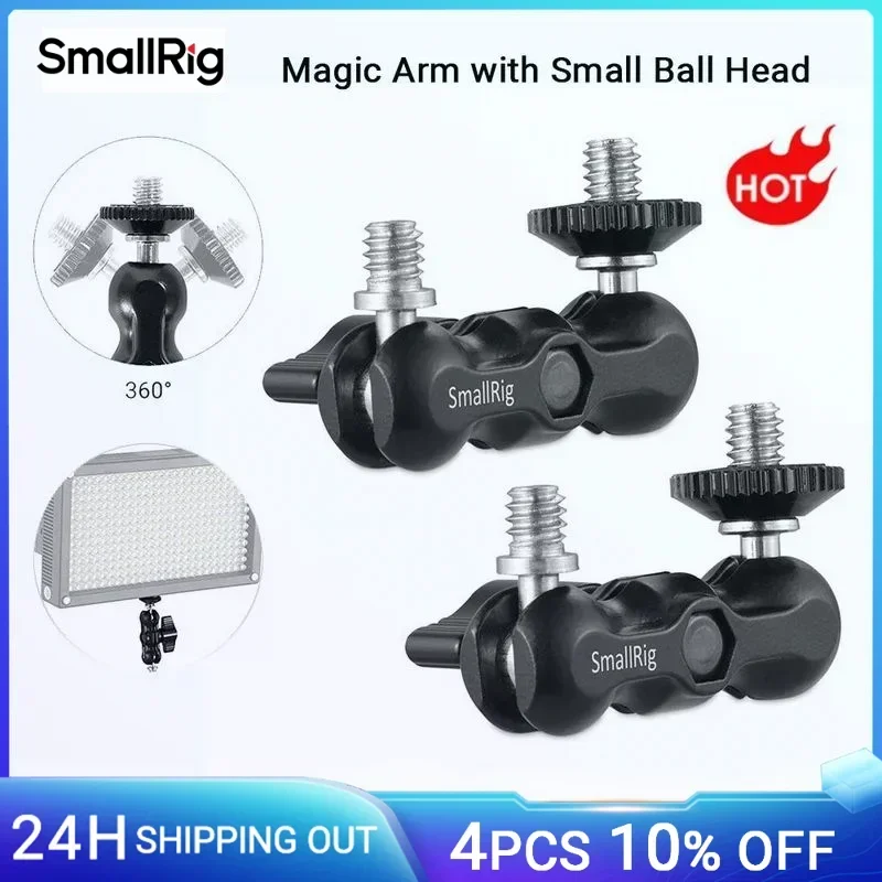 SmallRig Universal Magic Arms with Small Ballhead (2pcs Pack) For Camera Cage/Top Plate /Top Handle/Monitor/Video Light -2158
SmallRig Universal Magic Arms with Small Ballhead (2pcs Pack) For Camera Cage/Top Plate /Top Handle/Monitor/Video Light -2158