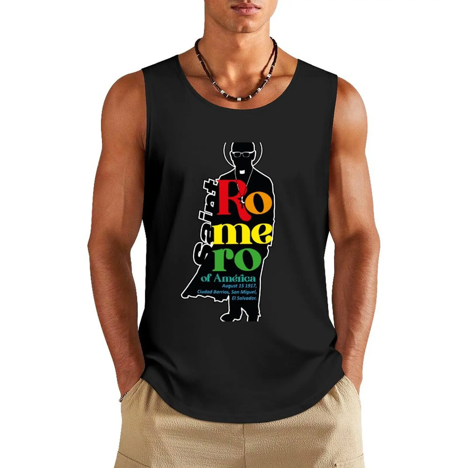 Saint óscar Arnulfo Romero of (America) - Inspiration and Devotion Religious Art IN Tank Top Male vest t-shirts for Men's gym
Saint óscar Arnulfo Romero of (America) - Inspiration and Devotion Religious Art IN Tank Top Male vest t-shirts for Men's gym