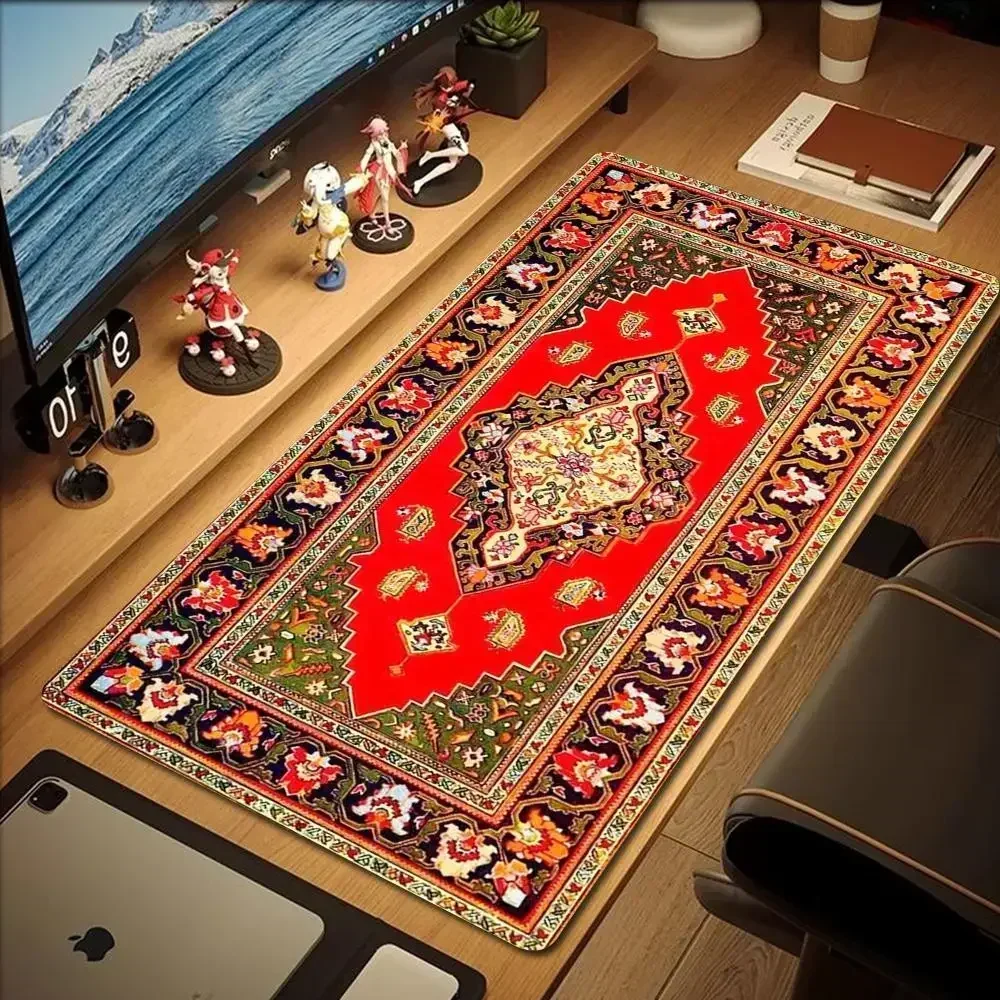 Persian patterned carpet mouse pad High-end retro decor Gamers Computer desktop Accessories Non-slip rubber desk mat durable
Persian patterned carpet mouse pad High-end retro decor Gamers Computer desktop Accessories Non-slip rubber desk mat durable
