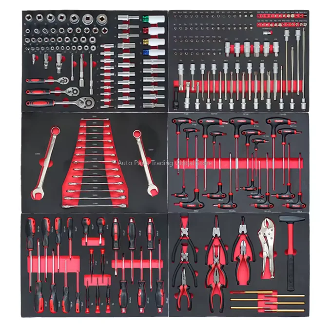 Heavy-Duty 7-Drawer Rolling Tool Chest 245-Piece Auto Repair Workbenches Garage Storage Rolling Box Combination Handle Tool Case
Heavy-Duty 7-Drawer Rolling Tool Chest 245-Piece Auto Repair Workbenches Garage Storage Rolling Box Combination Handle Tool Case