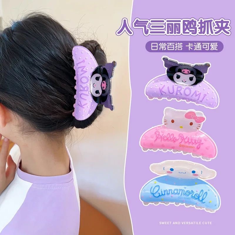 Kawaii Anime Sanrio Grip Clip Cartoon Sweet Kuromi Melody Cinnamoroll Hairpin Cute Back Head Spoon Hairpin Headwear Shark Clip
Kawaii Anime Sanrio Grip Clip Cartoon Sweet Kuromi Melody Cinnamoroll Hairpin Cute Back Head Spoon Hairpin Headwear Shark Clip