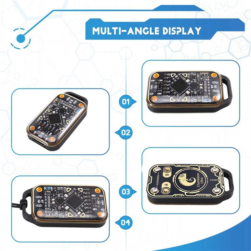 Upgrade Chameleon Ultra Smart Card Emulator+2XUID Keychain/Card RFID Smart Chip Reader 125K 13.56M Card NFC Duplicator
Upgrade Chameleon Ultra Smart Card Emulator+2XUID Keychain/Card RFID Smart Chip Reader 125K 13.56M Card NFC Duplicator