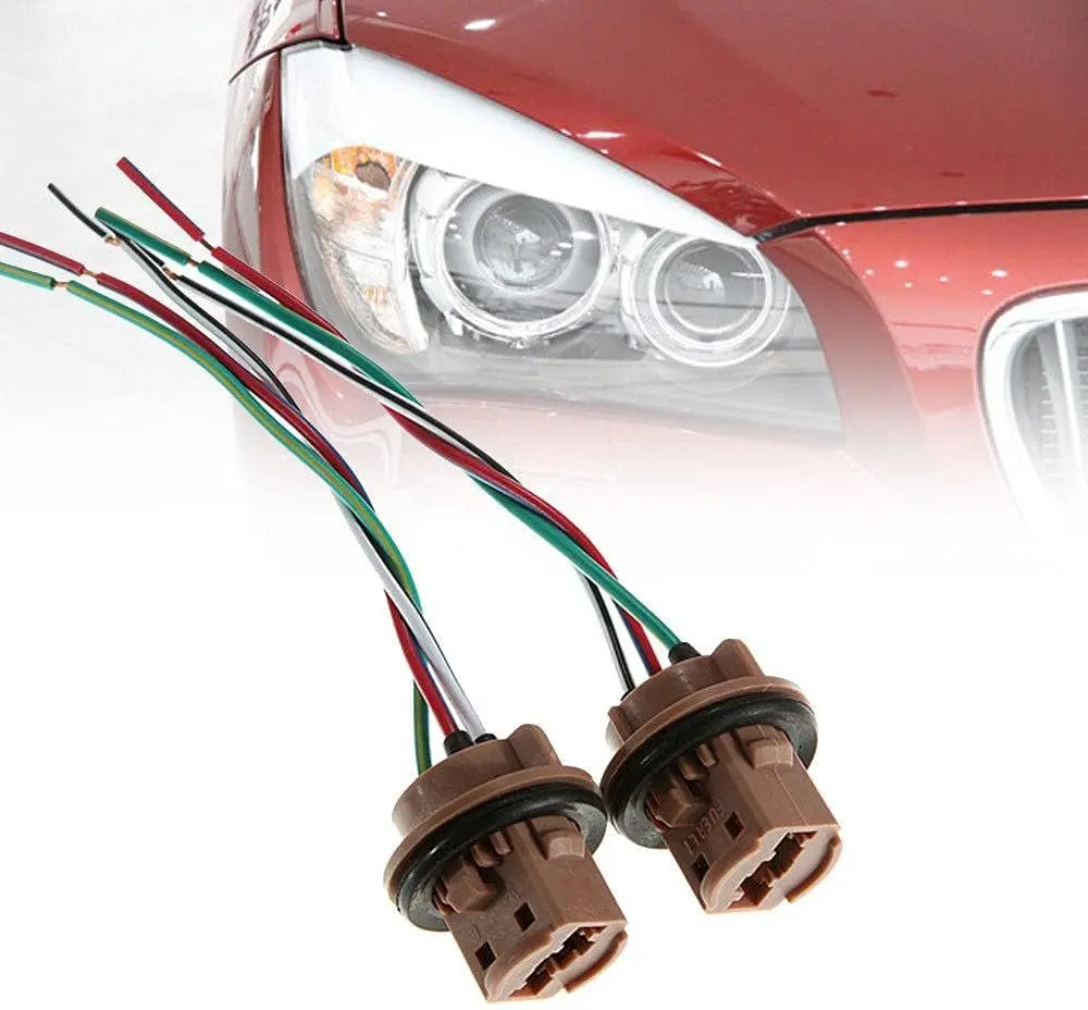 2PCS 7443/T20 Car Brake Light Female Adapter for Brake Turn Signal Lights Socket Pigtail Harness Connector
2PCS 7443/T20 Car Brake Light Female Adapter for Brake Turn Signal Lights Socket Pigtail Harness Connector