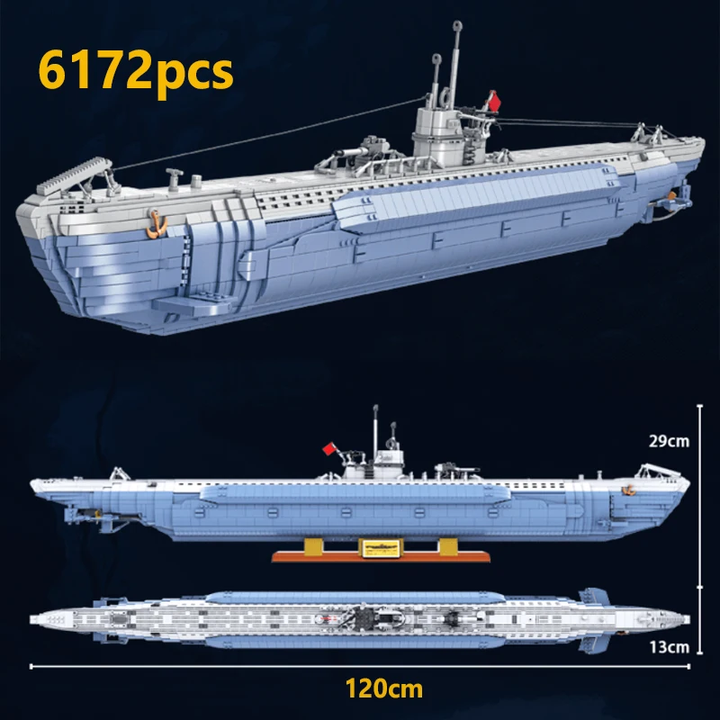 IN STOCK Ww2 German U-boat Building Blocks Model Military Submarine Weapon Bricks Sets for Adults Toys for Boys Birthday Gift
IN STOCK Ww2 German U-boat Building Blocks Model Military Submarine Weapon Bricks Sets for Adults Toys for Boys Birthday Gift