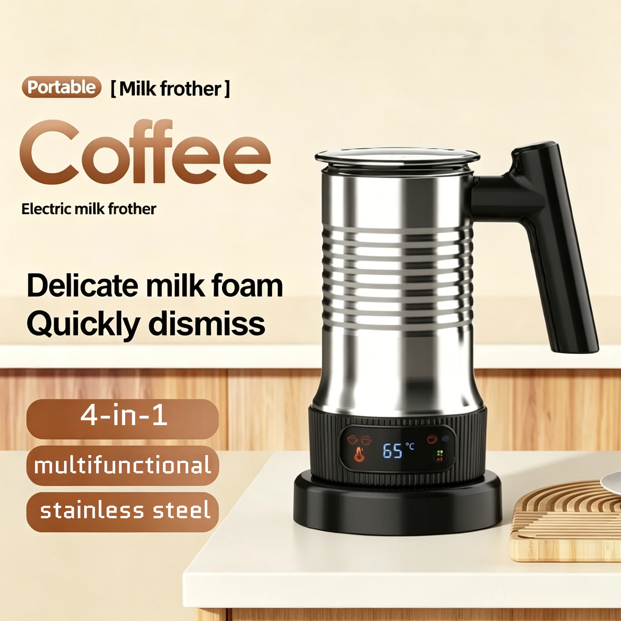 Espresso Mor 350ml Electric Milk Frother Multifunctional Stainless Steel Model for Home Use Milk Frother Milk and Cream Blender
Espresso Mor 350ml Electric Milk Frother Multifunctional Stainless Steel Model for Home Use Milk Frother Milk and Cream Blender