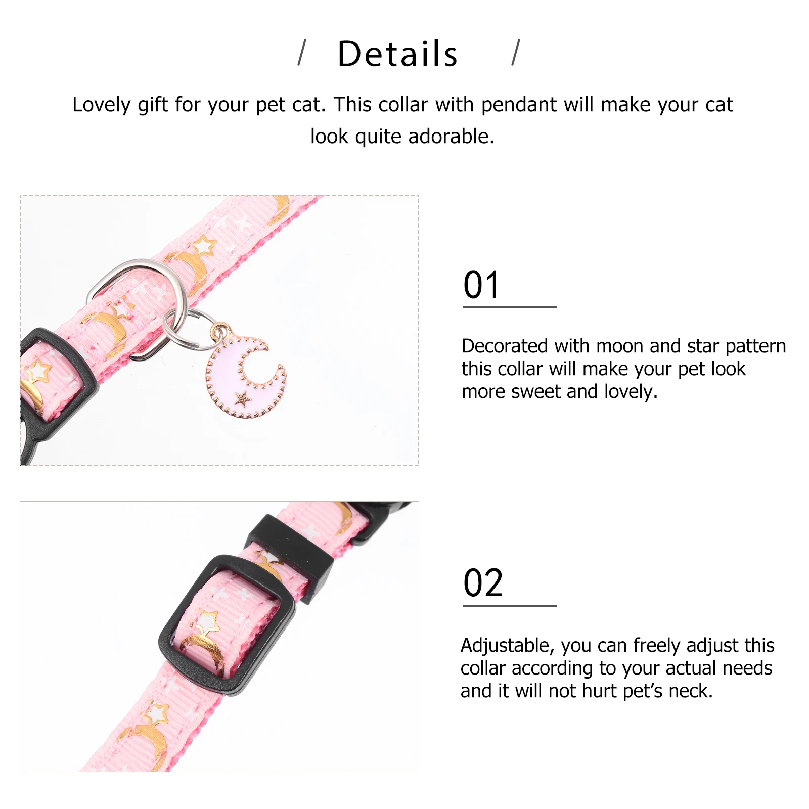 Star Moon Cat Collar Cute Collars Pet Kitten Small Dog for Cats Fiber 
Star Moon Cat Collar Cute Collars Pet Kitten Small Dog for Cats Fiber