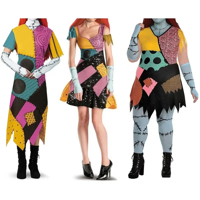 Anime Nightmare Cosplay Christmas Horro Costume Sleeveless Princess Skirt Women Sleeveless Gothic Dress Halloween Party Clothes
Anime Nightmare Cosplay Christmas Horro Costume Sleeveless Princess Skirt Women Sleeveless Gothic Dress Halloween Party Clothes