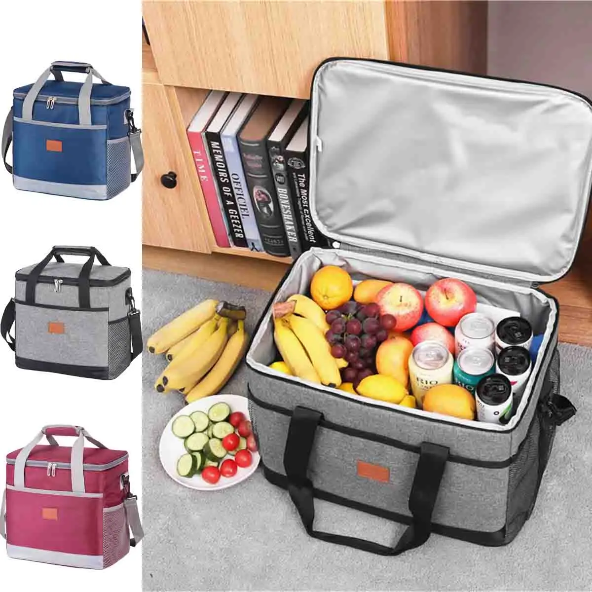 Portable Takeaway Insulated Bag With Thickened Oxford Cloth For Outdoor Picnics Portable Waterproof Ice Pack Large Picnic Bag
Portable Takeaway Insulated Bag With Thickened Oxford Cloth For Outdoor Picnics Portable Waterproof Ice Pack Large Picnic Bag