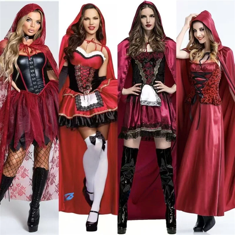 Princess Costume Long Skirt Cosplay Halloween Little Red Riding Hood Long Cloak Castle Queen Outfit Women's Traditional Clothing
Princess Costume Long Skirt Cosplay Halloween Little Red Riding Hood Long Cloak Castle Queen Outfit Women's Traditional Clothing