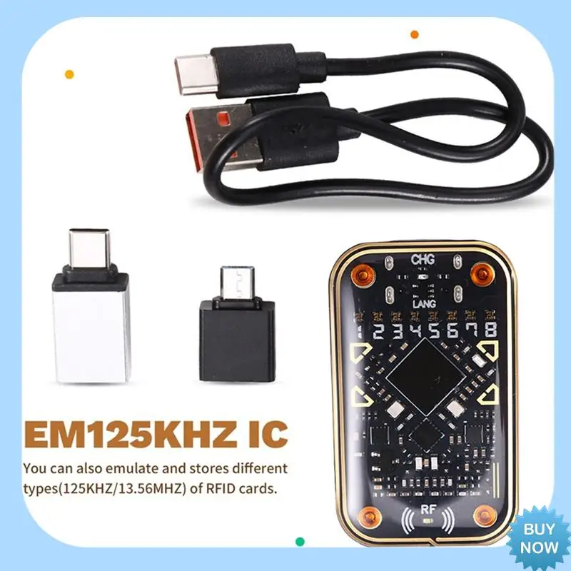 A47Z Chameleon Ultra V2.0 RFID Считыватель смарт-чипов Эмулятор смарт-карт + брелок T5577 125K 13,56 МГц Декодирование карт NFC Дубликатор
A47Z Chameleon Ultra V2.0 RFID Считыватель смарт-чипов Эмулятор смарт-карт + брелок T5577 125K 13,56 МГц Декодирование карт NFC Дубликатор