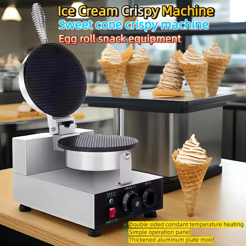 Ice Cream Crispy Machine Electric Egg Roll Maker DIY Ice Cream Cone Machine Crispy Omelet Mold Crepe Baking Pan Waffle Sweet
Ice Cream Crispy Machine Electric Egg Roll Maker DIY Ice Cream Cone Machine Crispy Omelet Mold Crepe Baking Pan Waffle Sweet