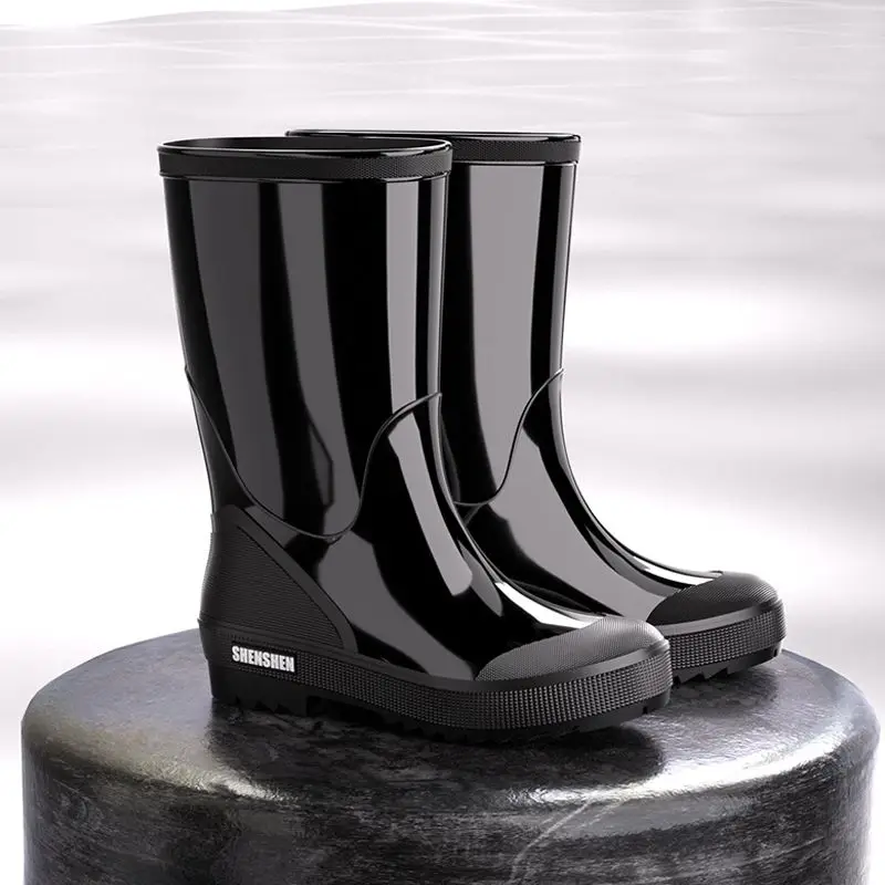Черные кухонные теплые непромокаемые резиновые сапоги до середины икры на флисовой подкладке для мужчин, оригинальная нескользящая рабочая мужская обувь высокого качества
Черные кухонные теплые непромокаемые резиновые сапоги до середины икры на флисовой подкладке для мужчин, оригинальная нескользящая рабочая мужская обувь высокого качества