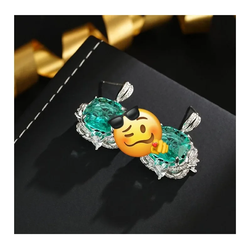 New Aquamarine Topaz Pendant Large Carat Fat Square Color Treasure Stud Earrings Personality Trend Versatile Earrings
New Aquamarine Topaz Pendant Large Carat Fat Square Color Treasure Stud Earrings Personality Trend Versatile Earrings