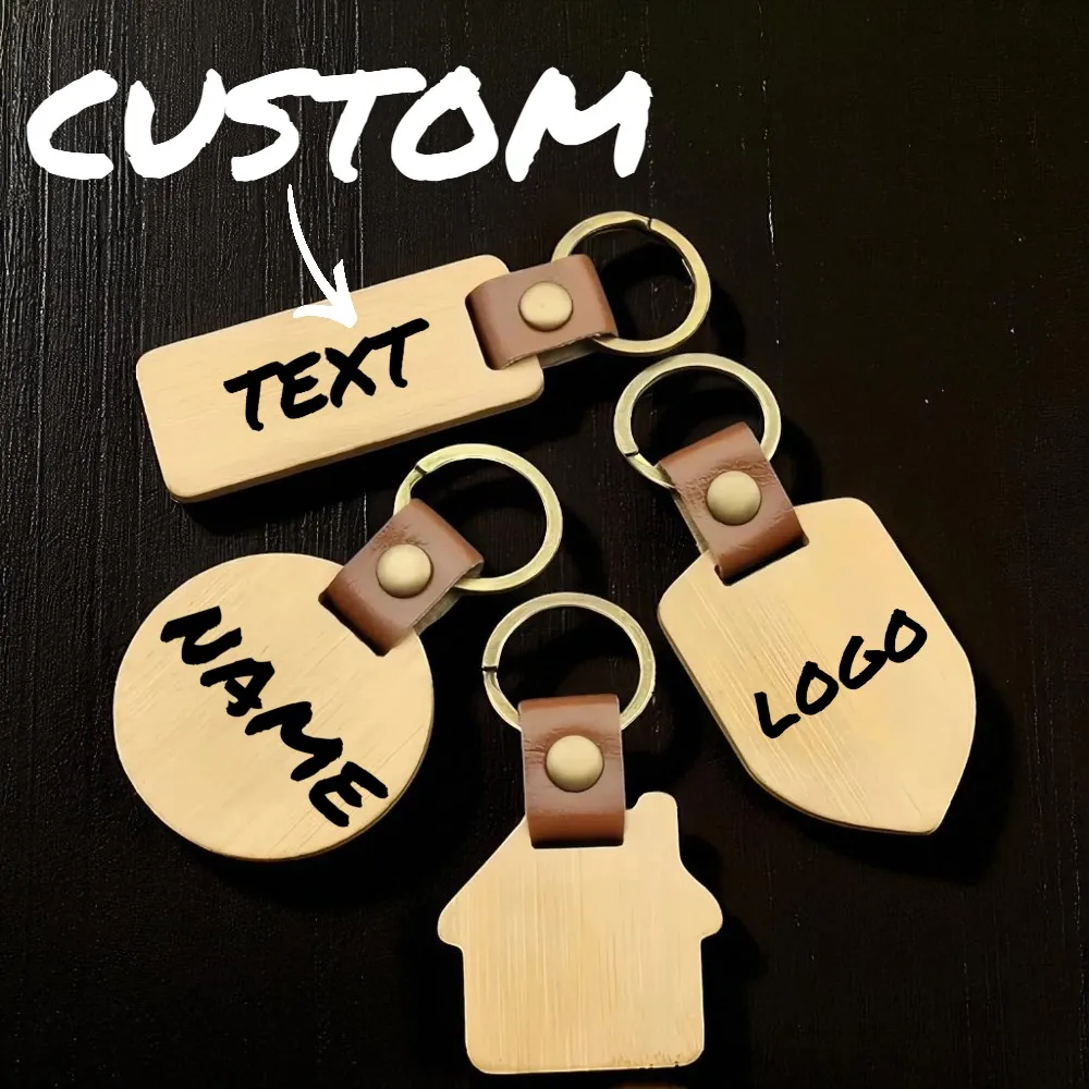 1 шт., деревянный кожаный брелок с логотипом, персонализированный брелок для мужчин и женщин, брелок с лазерной гравировкой, подарок, оптовая продажа 
1 шт., деревянный кожаный брелок с логотипом, персонализированный брелок для мужчин и женщин, брелок с лазерной гравировкой, подарок, оптовая продажа
