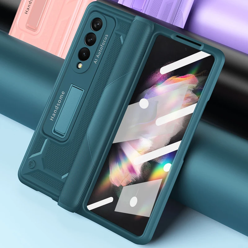 Новый чехол Z Fold3 для Samsung Galaxy Z, Складывающийся на 3 петли армированный чехол из закаленной пленки, защитный чехол для телефона
Новый чехол Z Fold3 для Samsung Galaxy Z, Складывающийся на 3 петли армированный чехол из закаленной пленки, защитный чехол для телефона