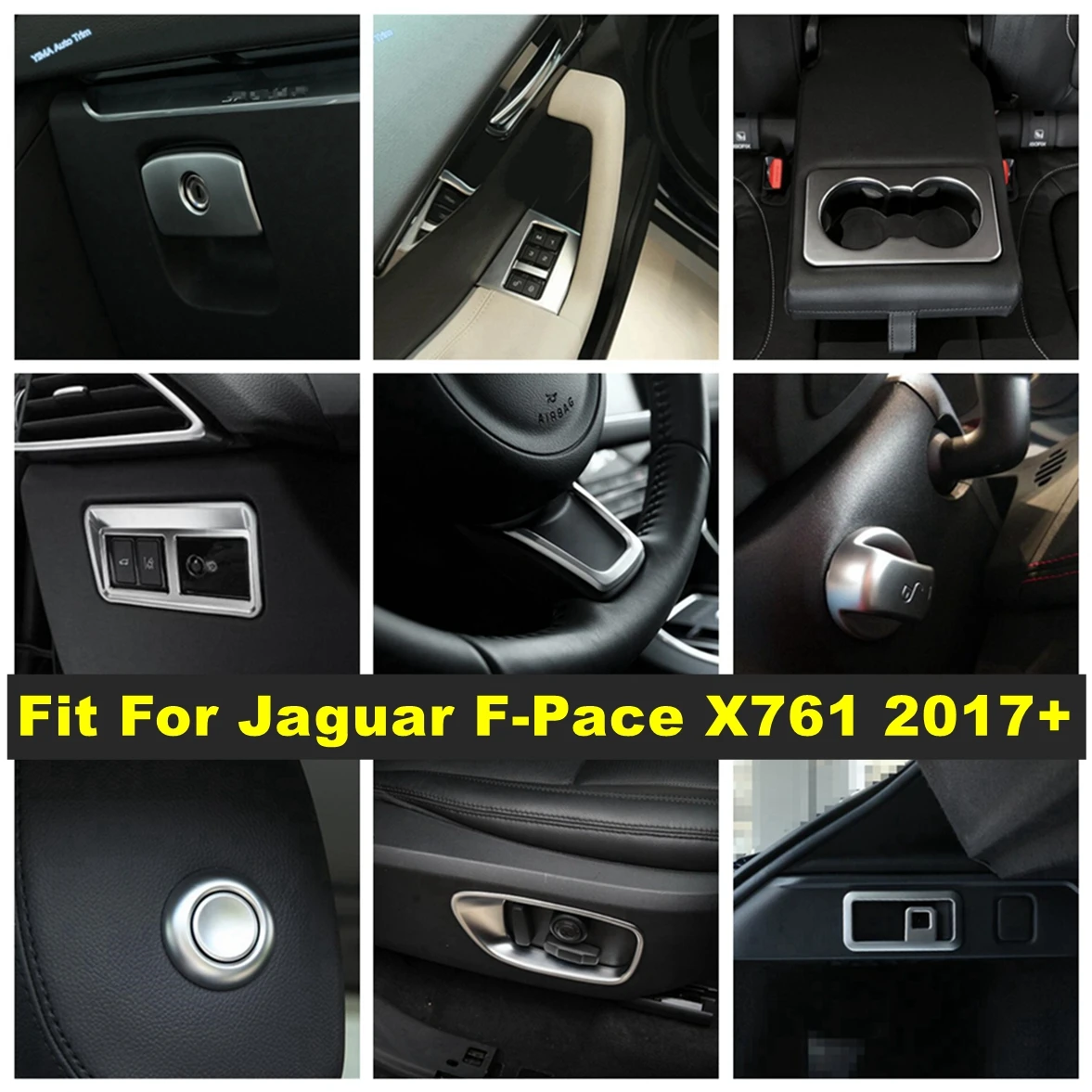 Matte Seat Adjustment Button / Water Cup Holder / Head Lights Decor Accessories Cover Trim For Jaguar F-Pace X761 2017 - 2022
Matte Seat Adjustment Button / Water Cup Holder / Head Lights Decor Accessories Cover Trim For Jaguar F-Pace X761 2017 - 2022