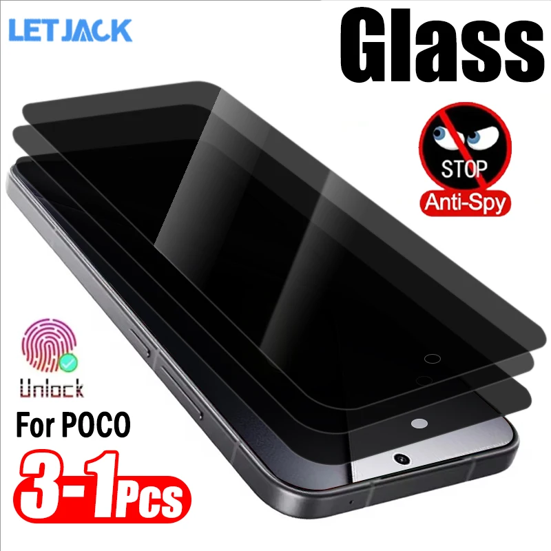 1-3Piece Anti-spy Tempered Glass for Xiaomi Poco X8 Pro Max Privacy Screen Protector for Poco F8 F7 Ultra F8 Pro Protective Film
1-3Piece Anti-spy Tempered Glass for Xiaomi Poco X8 Pro Max Privacy Screen Protector for Poco F8 F7 Ultra F8 Pro Protective Film