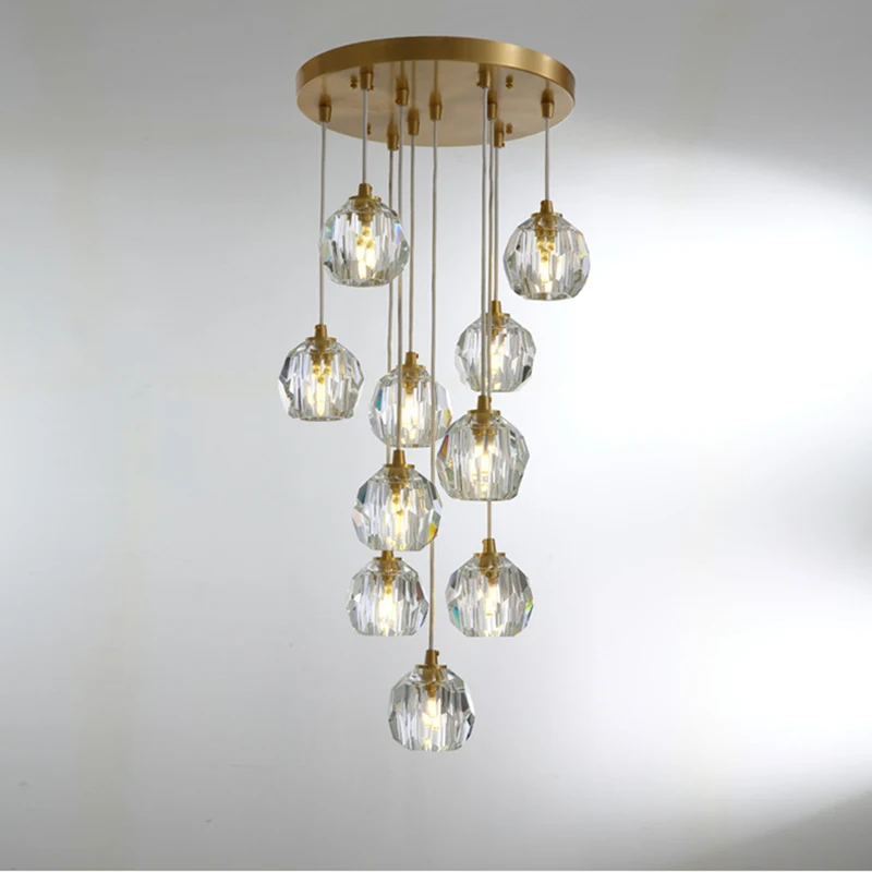 Nordic Design Restaurant Small Single Chandelier For Kitchen Island Round Crystal Ball Hanging Lamp Spiral Loft Light
Nordic Design Restaurant Small Single Chandelier For Kitchen Island Round Crystal Ball Hanging Lamp Spiral Loft Light