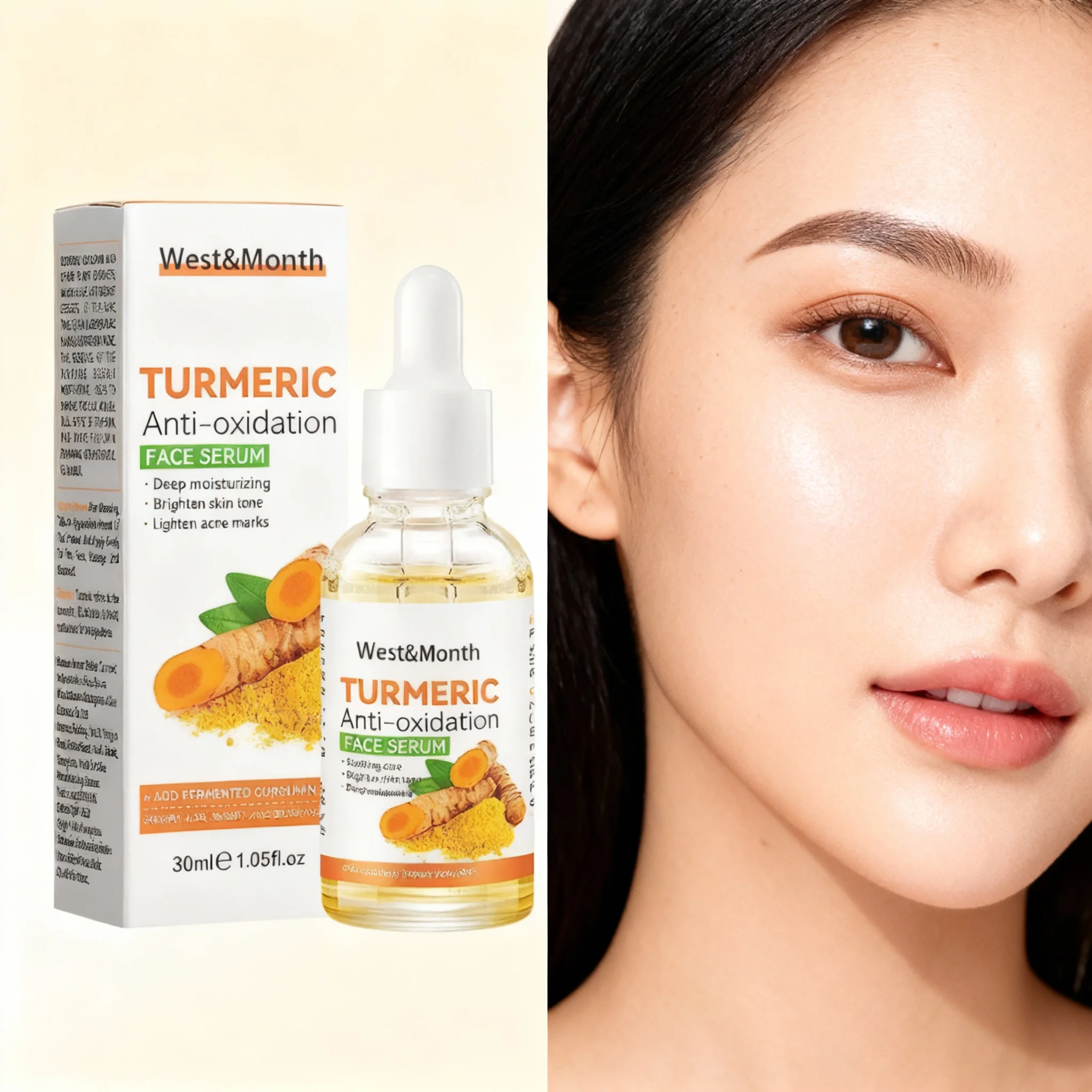 Turmeric Facial Serum 30ml Fade Dark Spots Acne Marks Hydrating Moisturizing Brighten Skin Tone Nourish Rejuvenate Smooth Fine
Turmeric Facial Serum 30ml Fade Dark Spots Acne Marks Hydrating Moisturizing Brighten Skin Tone Nourish Rejuvenate Smooth Fine