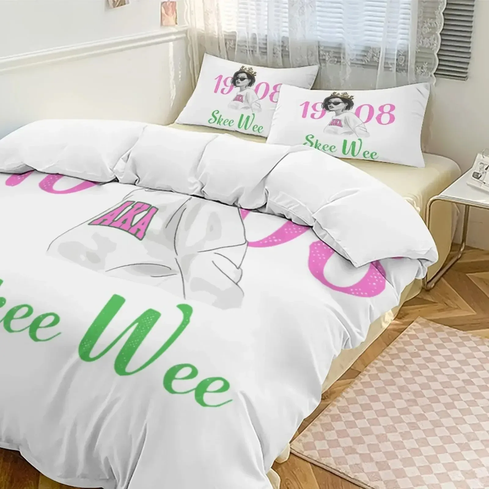 Alpha Sorority Kappa Alpha Bedding Set AKA Duvet Cover Bedroom Comforter Single Twin King Size Quilt Cover Home Textile
Alpha Sorority Kappa Alpha Bedding Set AKA Duvet Cover Bedroom Comforter Single Twin King Size Quilt Cover Home Textile
