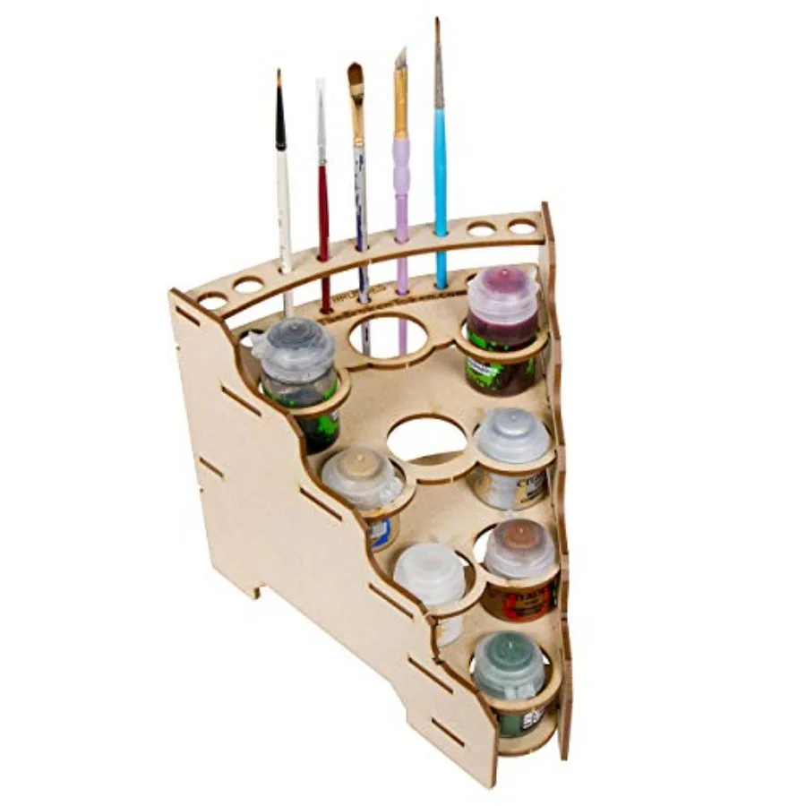 Modular Paint Rack w/ - - Multiple Organizer for Paint Bottles, Pots, and Brushes in Tiered Layout - Customize Your Pieces with
Modular Paint Rack w/ - - Multiple Organizer for Paint Bottles, Pots, and Brushes in Tiered Layout - Customize Your Pieces with