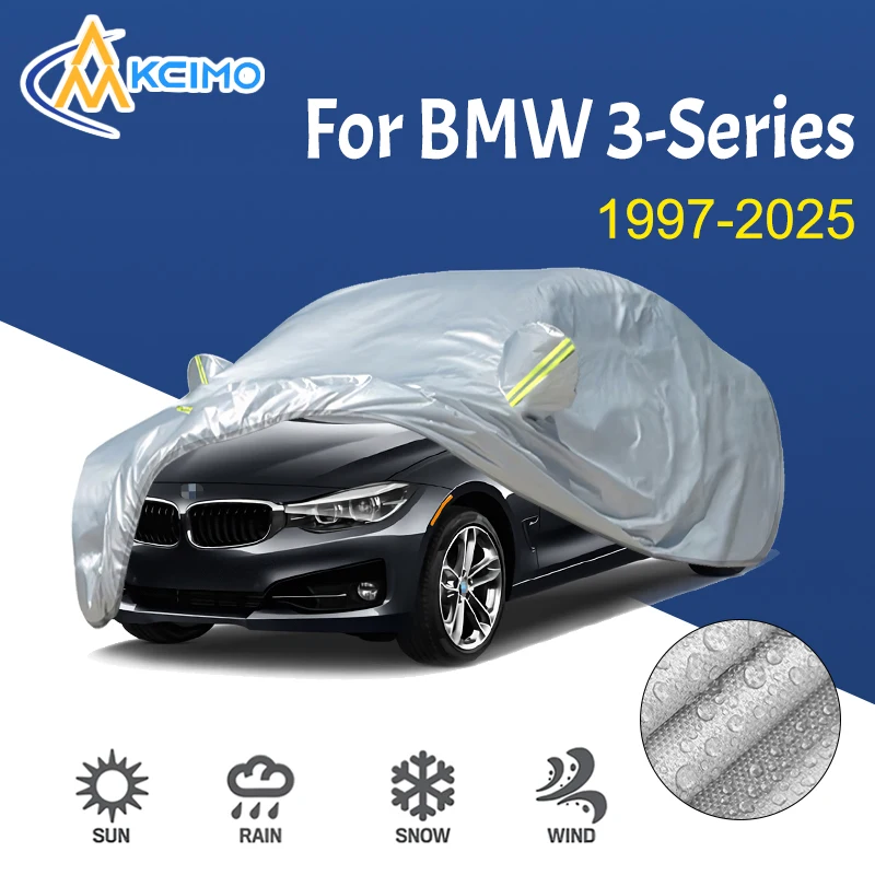 190T Car Cover Outdoor Sunshade Snow Sun UV Protection Four Seasons Car exterior accessories For BMW 3-Series 1997-2025
190T Car Cover Outdoor Sunshade Snow Sun UV Protection Four Seasons Car exterior accessories For BMW 3-Series 1997-2025