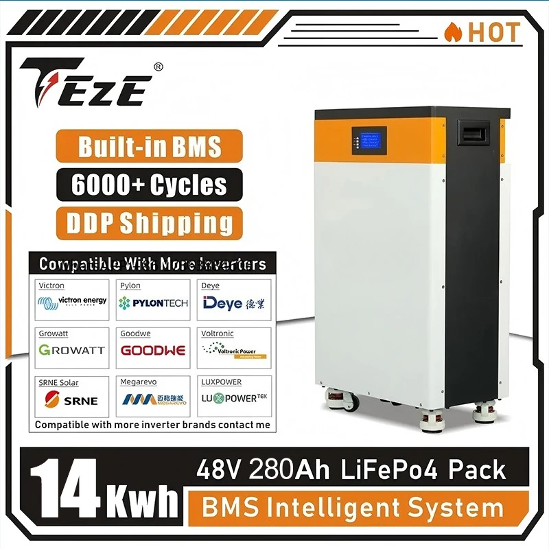 Аккумуляторная система LifePo4 48В 51В 14кВтч 280Ач PowerWall со встроенной системой BMS, перезаряжаемые элементы, для домашнего хранения энергии, EU NO
Аккумуляторная система LifePo4 48В 51В 14кВтч 280Ач PowerWall со встроенной системой BMS, перезаряжаемые элементы, для домашнего хранения энергии, EU NO