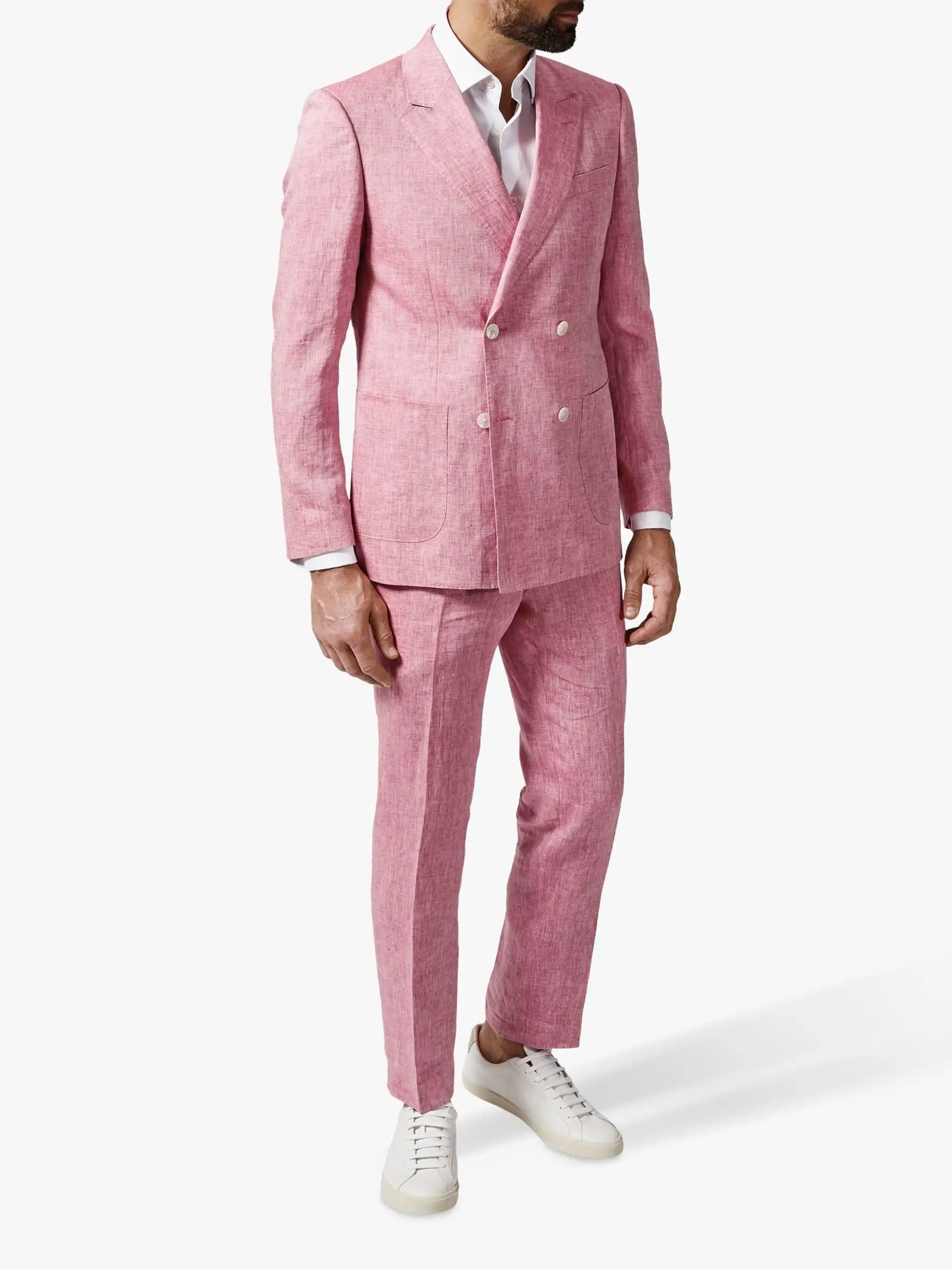 Double Breasted Peak Lapel Suits For Men Pink Male Blazer Sets Slim Fit Fashion Tuxedo For Wedding Prom Two-Piece Jacket+Pants
Double Breasted Peak Lapel Suits For Men Pink Male Blazer Sets Slim Fit Fashion Tuxedo For Wedding Prom Two-Piece Jacket+Pants