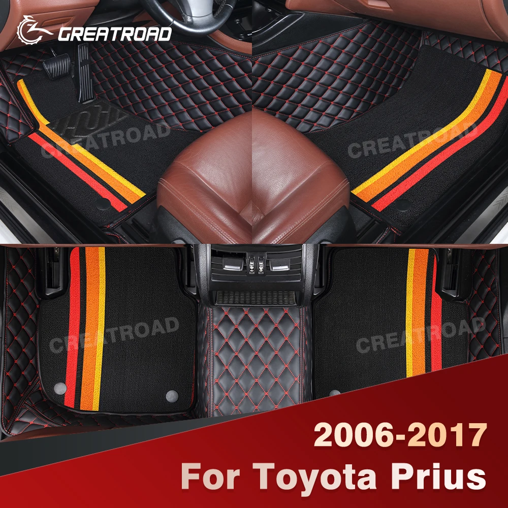 Для Toyota Prius 2006-2017 двухслойные автомобильные коврики на заказ, автомобильный ковер, аксессуары для интерьера
Для Toyota Prius 2006-2017 двухслойные автомобильные коврики на заказ, автомобильный ковер, аксессуары для интерьера