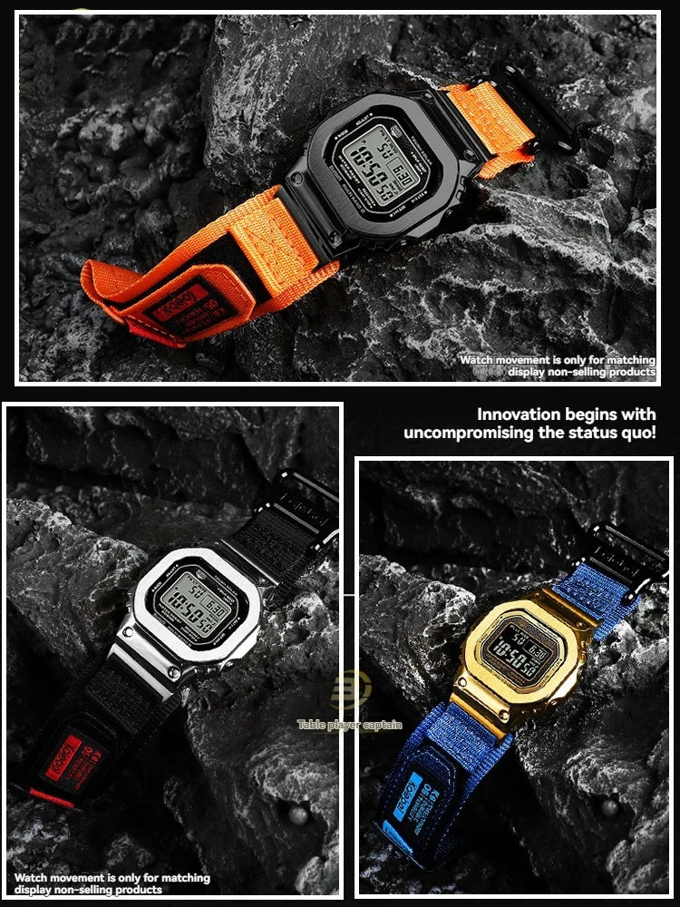 Nylon Canvas Strap for Casio GMW-B5000/gmw-b5000/GM-B2100 Men's Sports Watch, Replacement Watch strap with Metal Adapter 
Nylon Canvas Strap for Casio GMW-B5000/gmw-b5000/GM-B2100 Men's Sports Watch, Replacement Watch strap with Metal Adapter