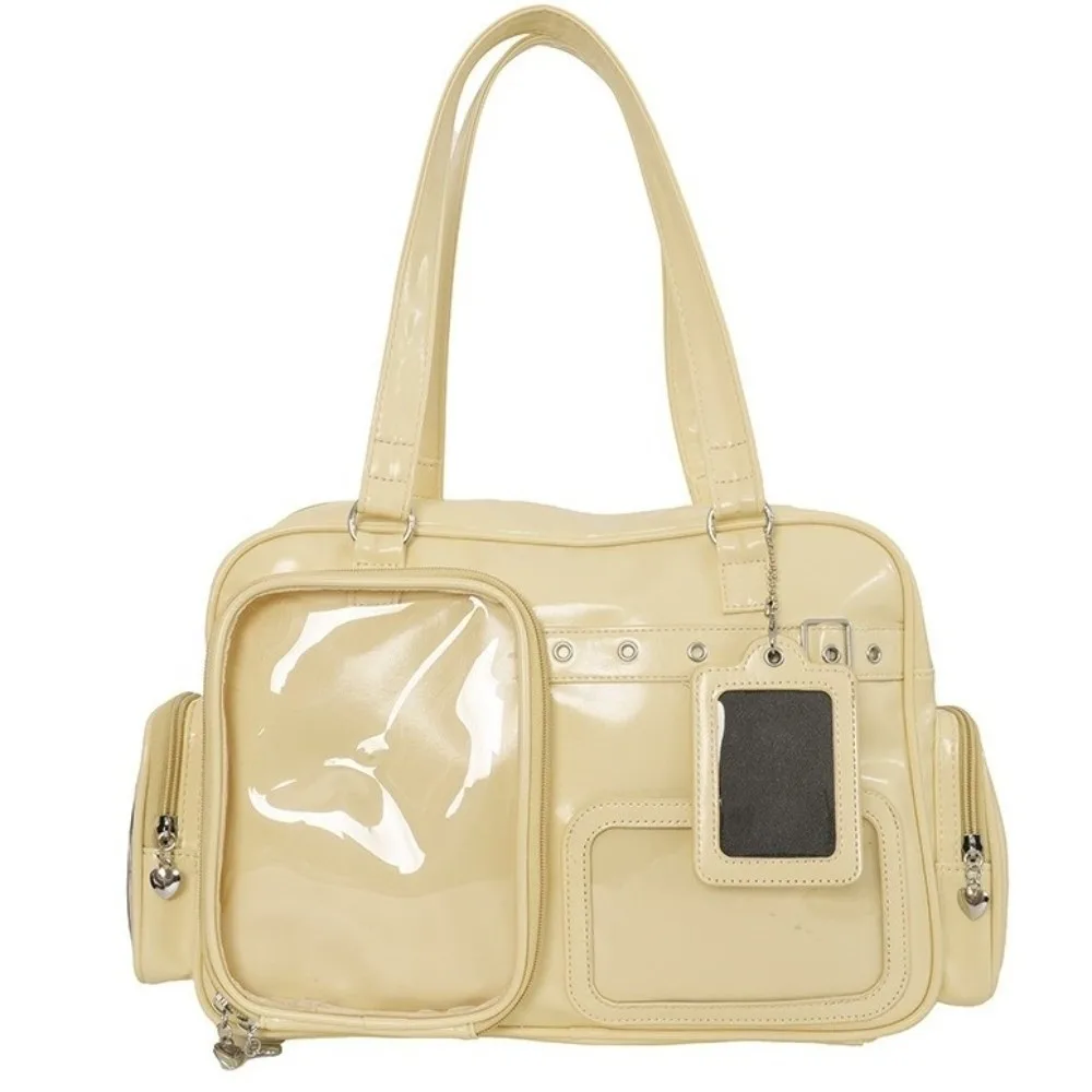 PU Leather Japanese Crossbody Bag Large Capacity Multi-pocket Design Transparent Ita Bag DIY Badge Display Cute
PU Leather Japanese Crossbody Bag Large Capacity Multi-pocket Design Transparent Ita Bag DIY Badge Display Cute