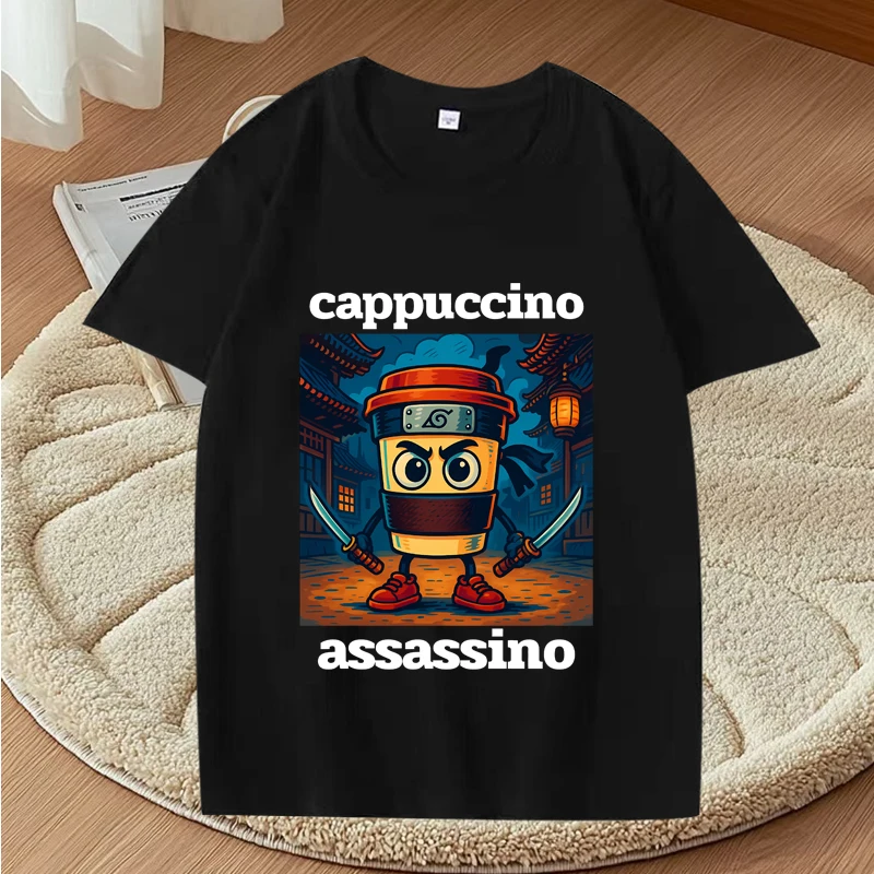 italian brainrot cappuccino assassino graphic T Shirts men ’s women Oversized 100% Cotton short sleeve Summer print Unisex tops
italian brainrot cappuccino assassino graphic T Shirts men ’s women Oversized 100% Cotton short sleeve Summer print Unisex tops