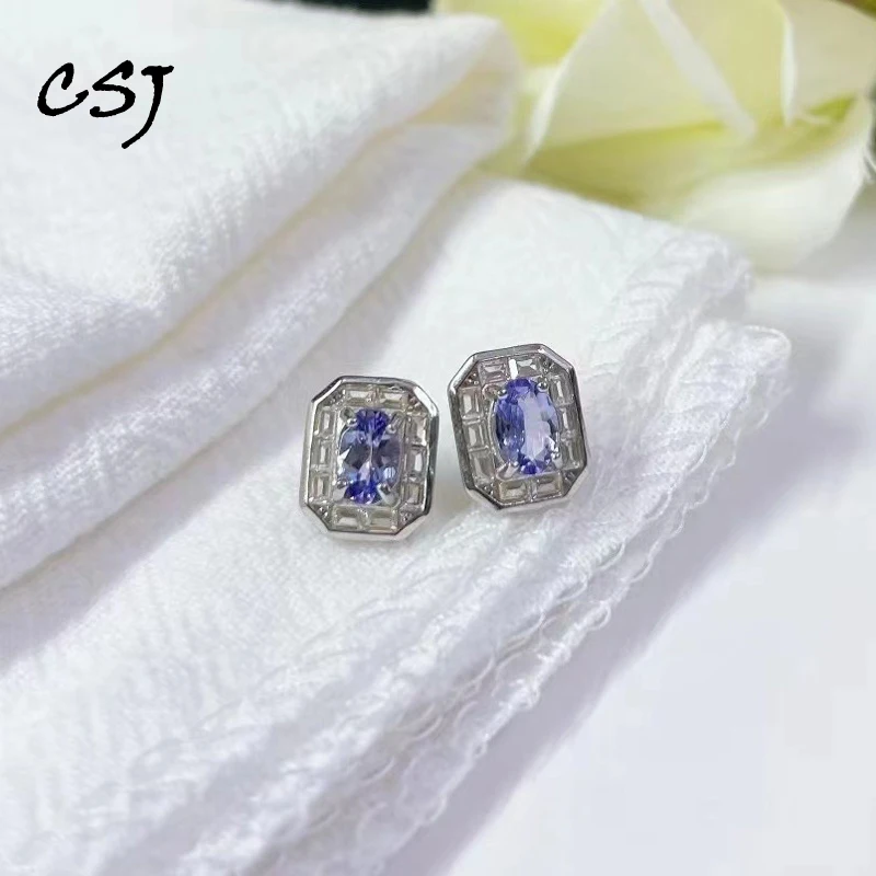 Natural Tanzanite Stud Earrings Sterling 925 Silver Gemstone 4*6mm for Women Party Birthday Wedding Trendy Jewelry Gift
Natural Tanzanite Stud Earrings Sterling 925 Silver Gemstone 4*6mm for Women Party Birthday Wedding Trendy Jewelry Gift