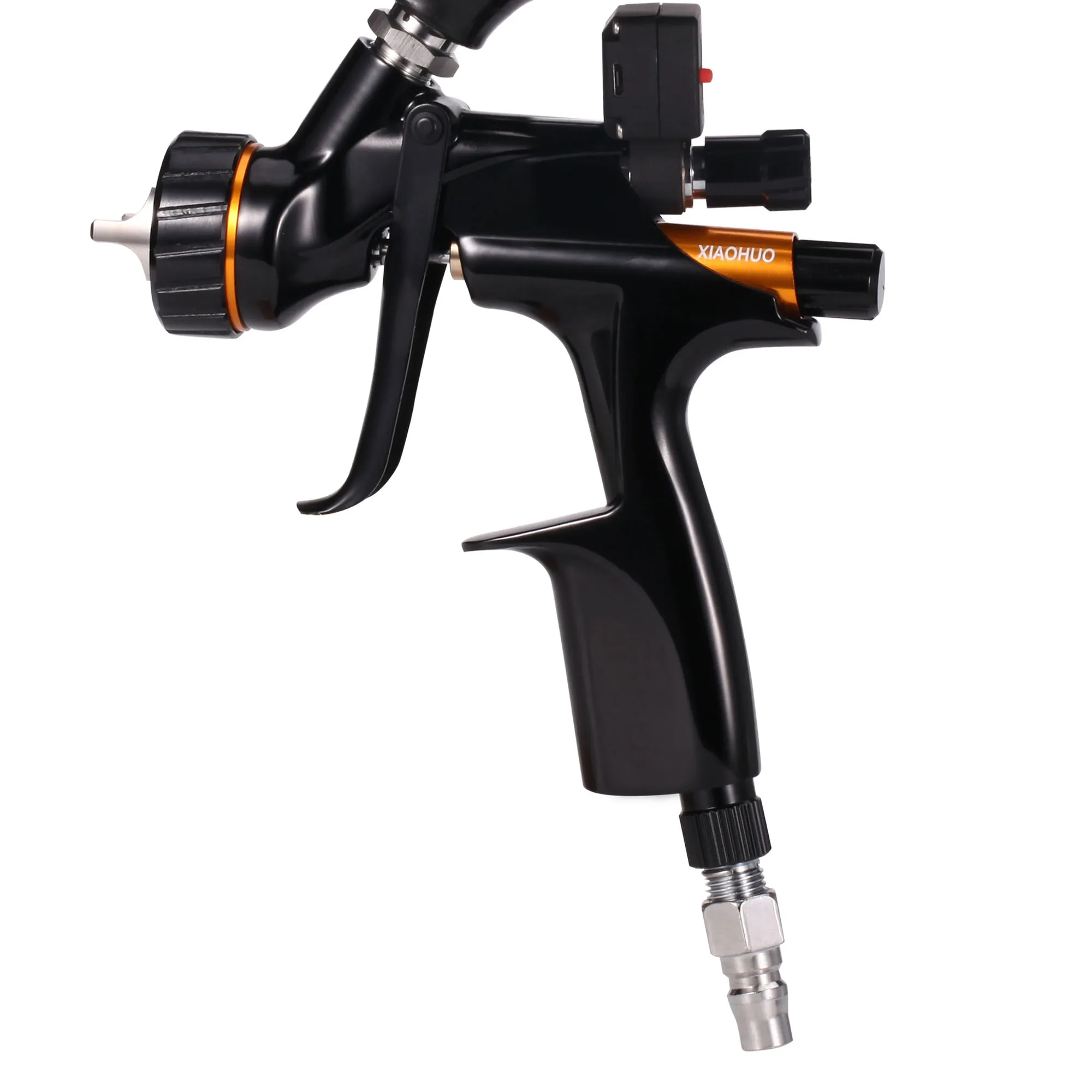 TOOLS-B1+ Clear Coated Digital HVLP Heavy Duty Spray Gun | 20.29oz Capacity, 1.3MM Tip, Iron Material, Uncharged Power Mode, Without Battery Digital HVLP Clearcoat Spray Gun with Digital Pressure
TOOLS-B1+ Clear Coated Digital HVLP Heavy Duty Spray Gun | 20.29oz Capacity, 1.3MM Tip, Iron Material, Uncharged Power Mode, Without Battery Digital HVLP Clearcoat Spray Gun with Digital Pressure