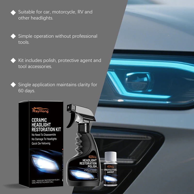 180ml Headlight Renovation Care Kit Set For Daily Headlight Renovation Cleaning Decontamination And Brightening Car Headlights
180ml Headlight Renovation Care Kit Set For Daily Headlight Renovation Cleaning Decontamination And Brightening Car Headlights