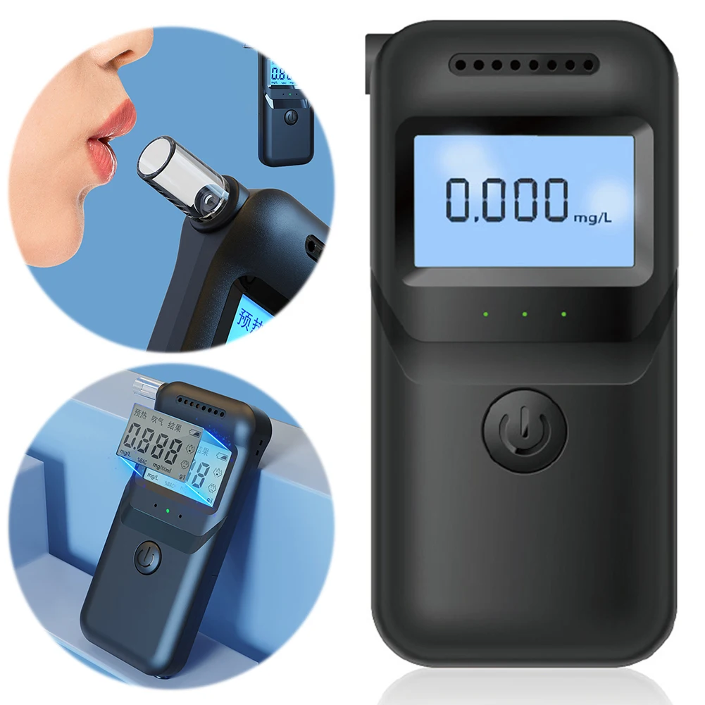 Digital Alcohol Breathalyzer Accurate LCD Display Alcohol Detector with 5 Mouthpieces Drunk Driving Analyzer for Home Party Use
Digital Alcohol Breathalyzer Accurate LCD Display Alcohol Detector with 5 Mouthpieces Drunk Driving Analyzer for Home Party Use