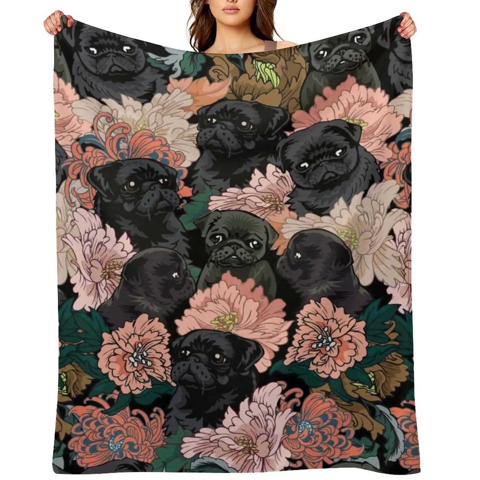 Because Black Pug Throw Blanket Bed Fashionable valentine gift ideas Summer Beddings Bed linens Blankets
Because Black Pug Throw Blanket Bed Fashionable valentine gift ideas Summer Beddings Bed linens Blankets