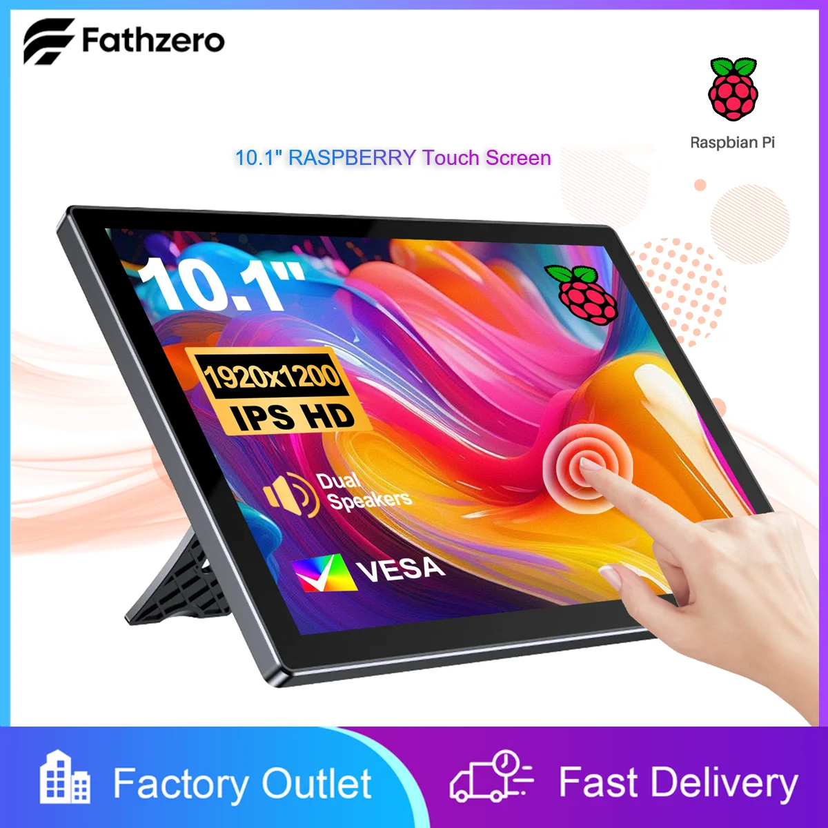 Touch Screen Display 10.1 Inch Raspberry Pi 1920x1200P 60Hz HDMI Type-C Port For Raspberry Pi5 4 3 Python DIY Windows Laptop PC
Touch Screen Display 10.1 Inch Raspberry Pi 1920x1200P 60Hz HDMI Type-C Port For Raspberry Pi5 4 3 Python DIY Windows Laptop PC
